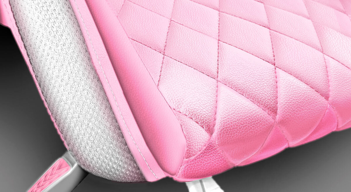 Fotel COBRA WS8151 RGB + BT Głośniki Różowy skóra ekologiczna