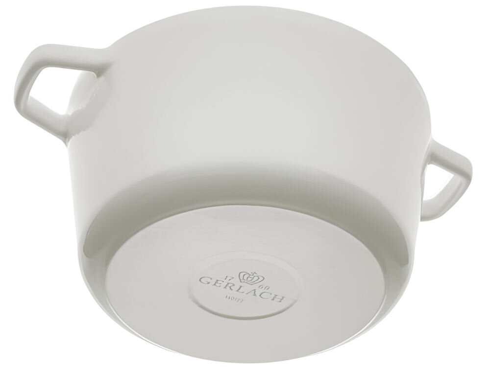 Garnek GERLACH Natur Iron 21 cm średnica 21 cm pojemność 3 litrów na wszystkich typach kuchenek możliwe mycie w zmywarce zalecane mycie ręczne estetyka trwałosć