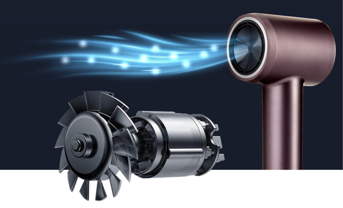 Suszarka do włosów BEAUTIFLY Hair Touch Flow Sense Funkcja Smart Touch czujnik wygoda łatwe użytkowanie