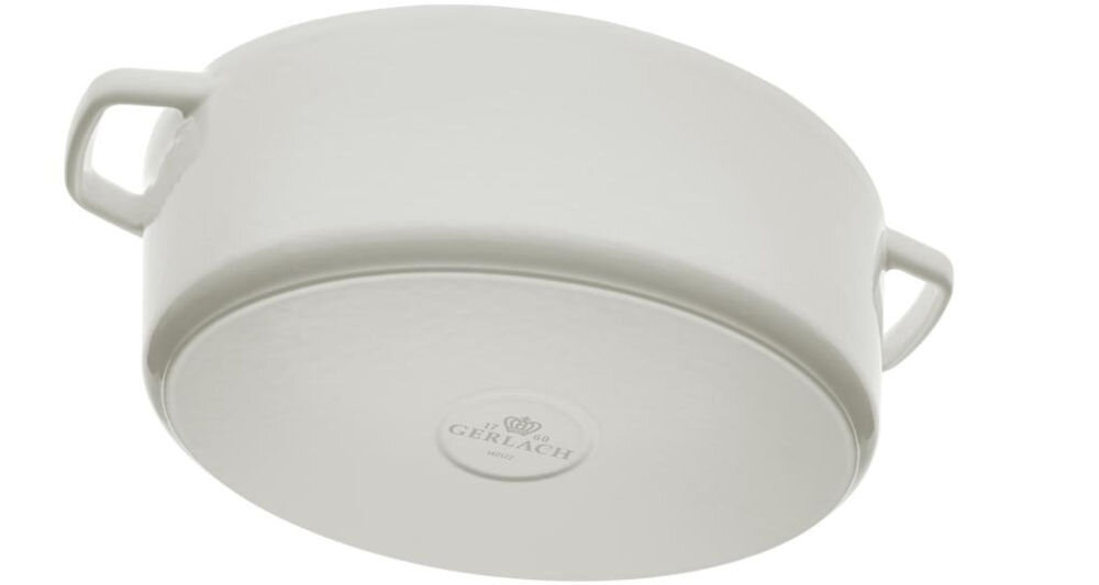 Brytfanna GERLACH Natur Iron 31 cm średnica 21 cm pojemność 3 litrów na wszystkich typach kuchenek możliwe mycie w zmywarce zalecane mycie ręczne estetyka trwałosć