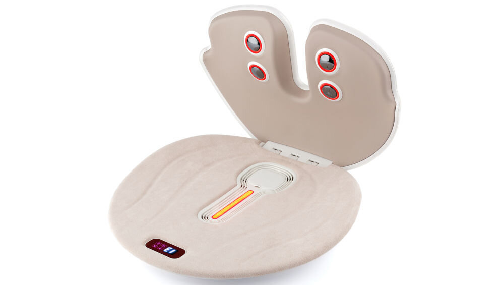 Bezdymna moksoterapia BEAUTIFLY ComfortZen MoxiTherapy System tradycyjna chińska metoda generowanie ciepła uczucie relaksu gorący kompres wibracje timer akupunktury na ciele bez dymu poprawa krążenia krwi redukcja bólu napięcia mięściowego regeneracja ulga