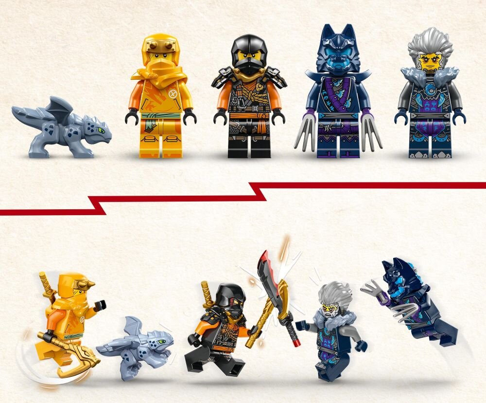 LEGO 71811 NINJAGO Łazik terenowy Ninja Arina klocki elementy zabawa łączenie figurki akcesoria figurka zestaw