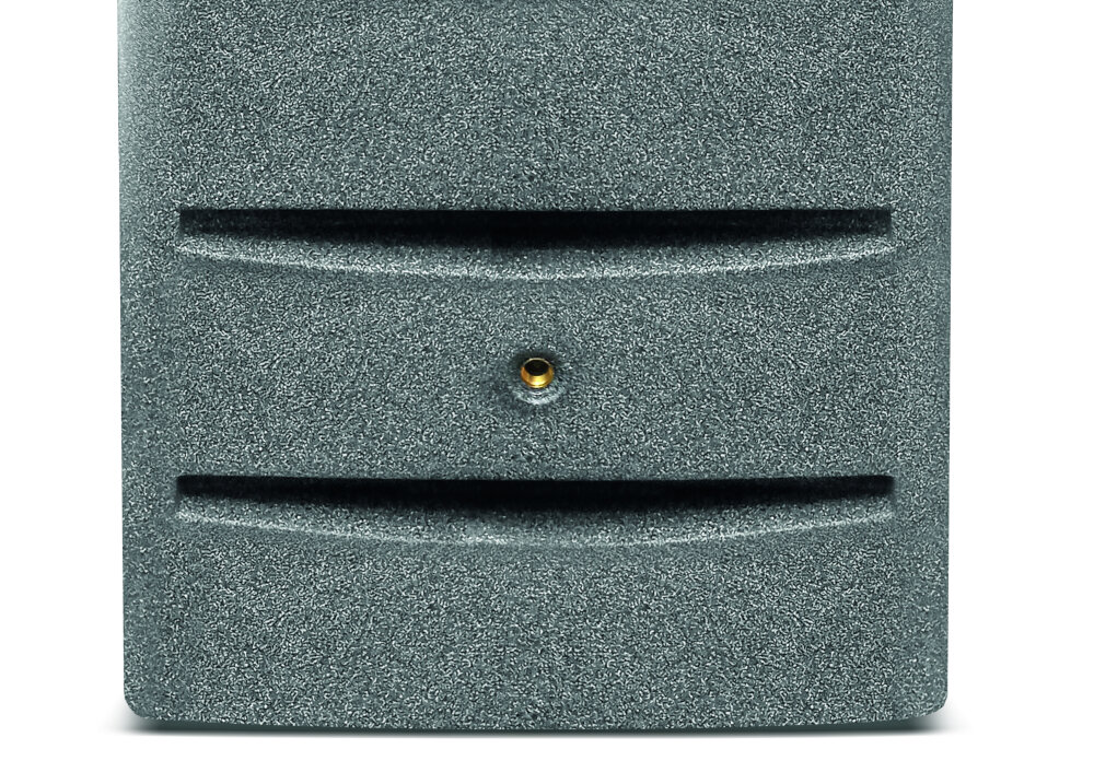 Zbiornik na deszczówkę PROSPERPLAST Tower RWK720 prostokatny ksztalt 79 cm glebokosci 59 cm szerokosci 1880 cm wysokosci przypomina tradycyjne beczki drewniane estetyczna ozdoba z wysokiej jakosci tworzywa sztucznego trwalosc odpornosc na dzialanie promieni UV mrozoodporne