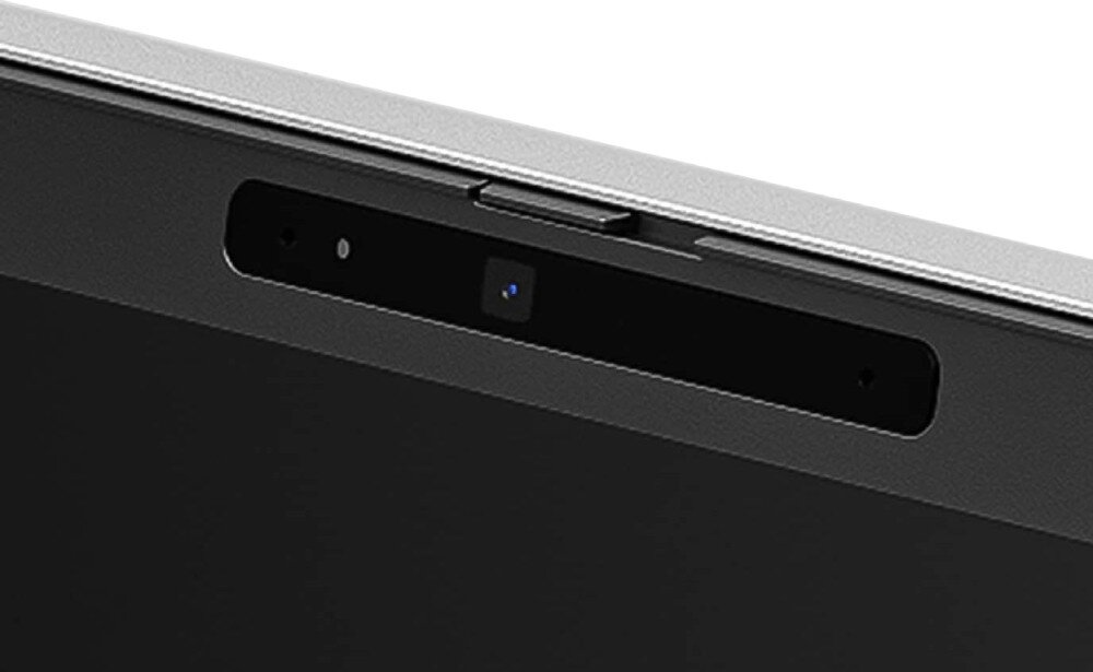 Laptop HP ProBook 440 G10 Zbliżenie na kamerę wbudowaną w górną część ramki ekranu laptopa, kamera internetowa, mikrofony, głośniki