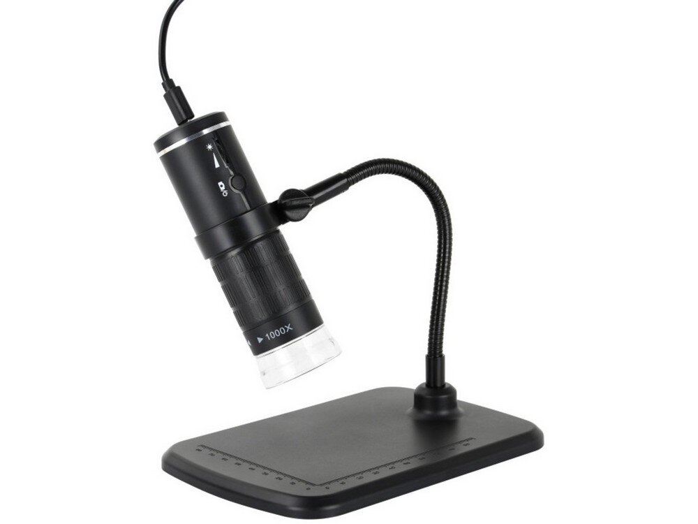 Mikroskop cyfrowy REFLECTA DigiMicroscope WiFi 2.0  Apple App Store Google PlayStore od 50-krotnego do 1000-krotnego  8 diod LED