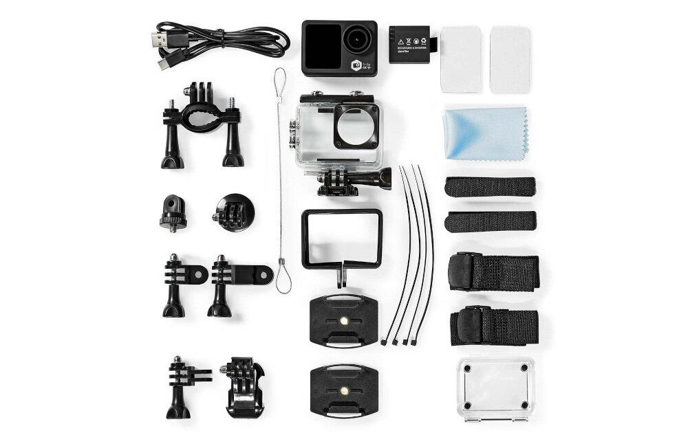 Kamera sportowa NEDIS ACAM51BK - zestaw