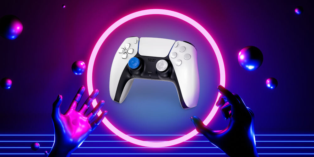 Nakładki na analogi KONTROLFREEK No-Slip do padów PS4/PS5 jakość materiały