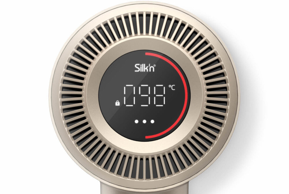 Suszarka SILK'N Silky Air Pro HDB3PE1001 wyświetlacz LED 6 poziomów temperatury Funkcja chłodnego strzału 3 poziomy prędkości Funkcja blokady ustawień