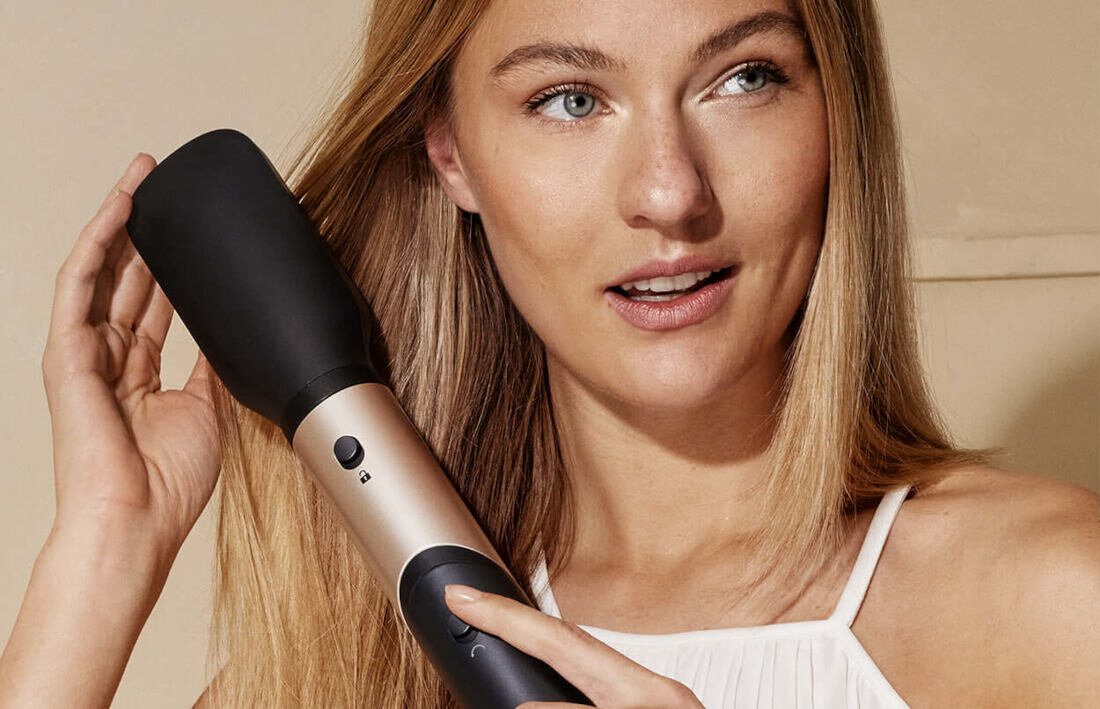 Suszarko-lokówka SILK'N SilkyAir Flex Złoty Szczotka do wygładzania