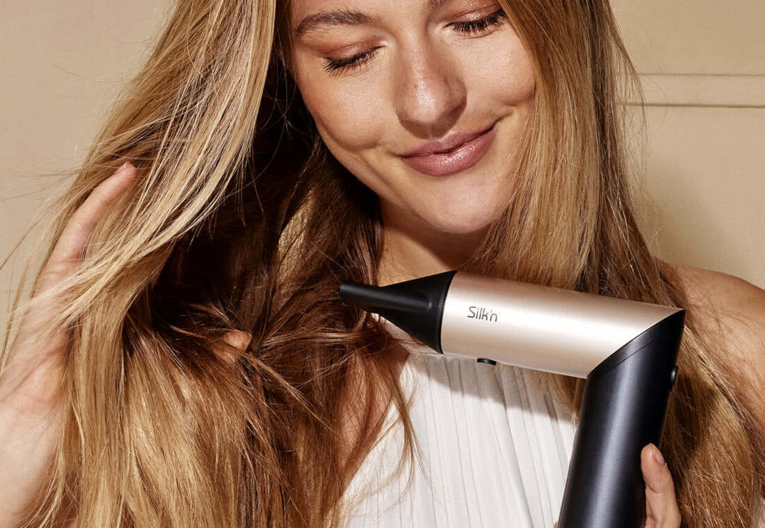 Suszarko-lokówka SILK'N SilkyAir Flex Złoty Precyzyjna stylizacja Koncentrator modelowanie suszenie