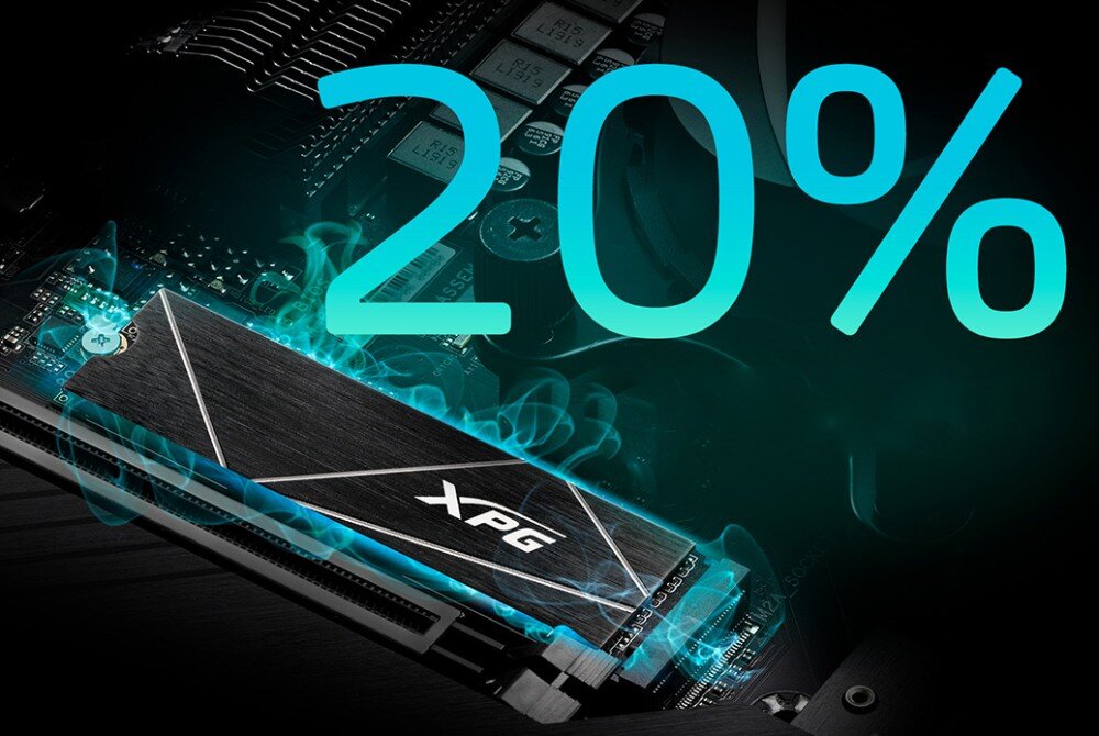 Dysk ADATA XPG Gammix S70 Blade 8TB SSD radiator chłodzenie wygląd