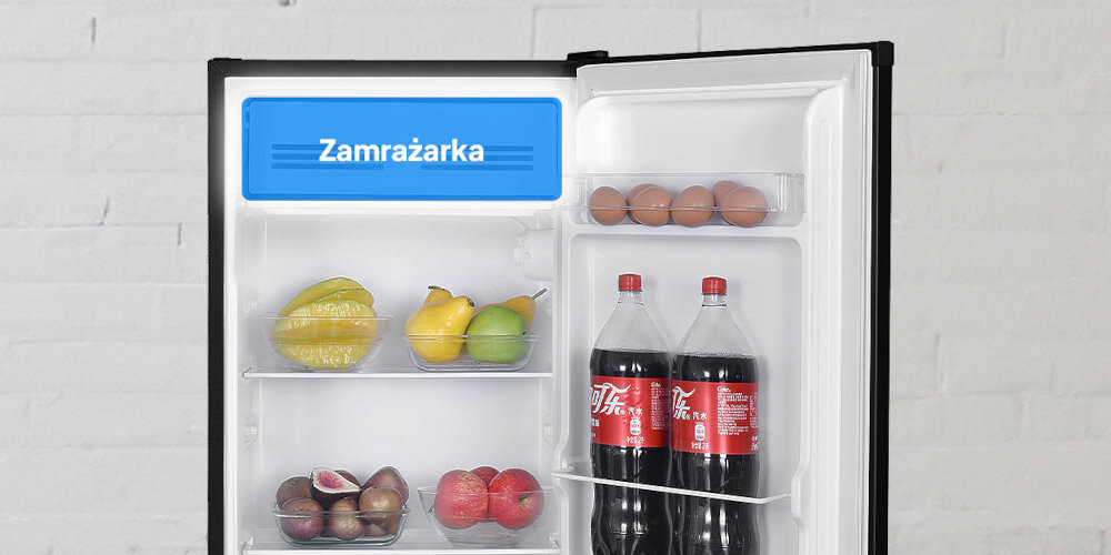 LODÓWKA LIN LI-BC90 CZARNA Mała zamrażarka niewielka lody mrożonki Kompaktowa 10 litrów