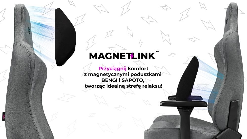 Fotel YUMISU 2052 Magnetic mocowanie magnetyczne rewolucja komfort dbalosc atuty