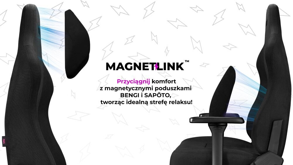 Fotel YUMISU 2053 Magnetic mocowanie magnetyczne rewolucja komfort dbalosc atuty