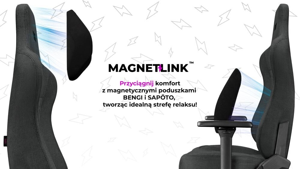 Fotel YUMISU 2053 Magnetic mocowanie magnetyczne rewolucja komfort dbalosc atuty