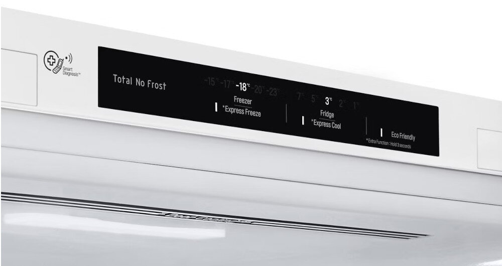 LODÓWKA LG GBV3200DSW sterowanie elektroniczne panel funkcje ustawienia lepsza kontrola