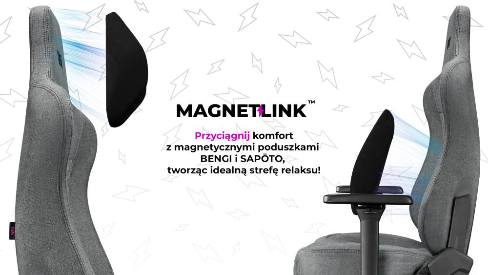 Fotel YUMISU 2053 Magnetic mocowanie magnetyczne rewolucja komfort dbalosc atuty