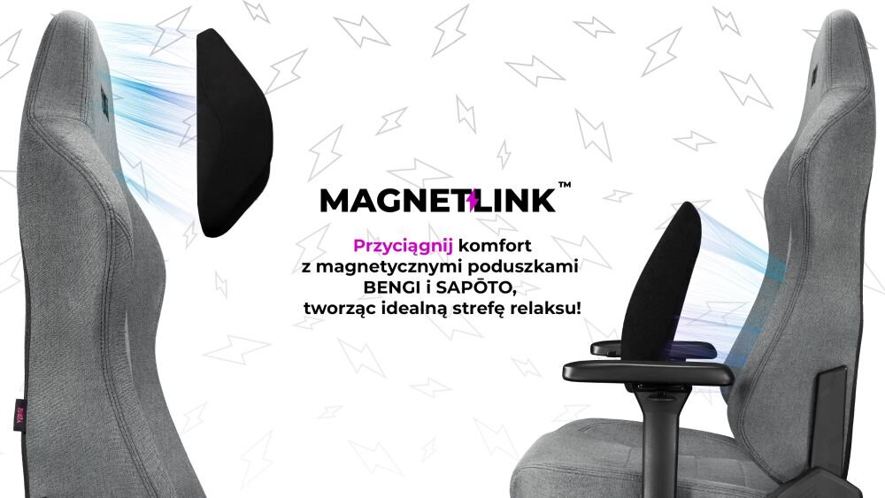 Fotel YUMISU 2054 Magnetic mocowanie magnetyczne rewolucja komfort dbalosc atuty