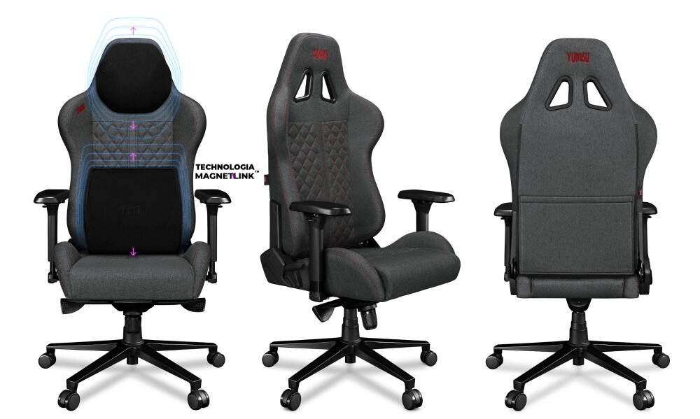 Fotel YUMISU 2050 Magnetic skóra naturalna minimalistyczny design