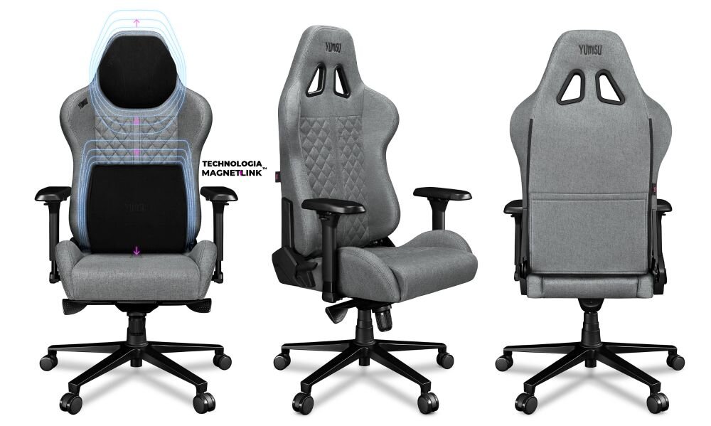 Fotel YUMISU 2050 Magnetic skóra naturalna minimalistyczny design