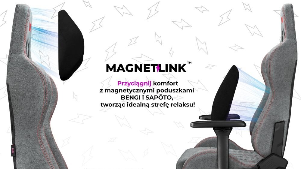 Fotel YUMISU 2050 Magnetic mocowanie magnetyczne rewolucja komfort dbalosc atuty