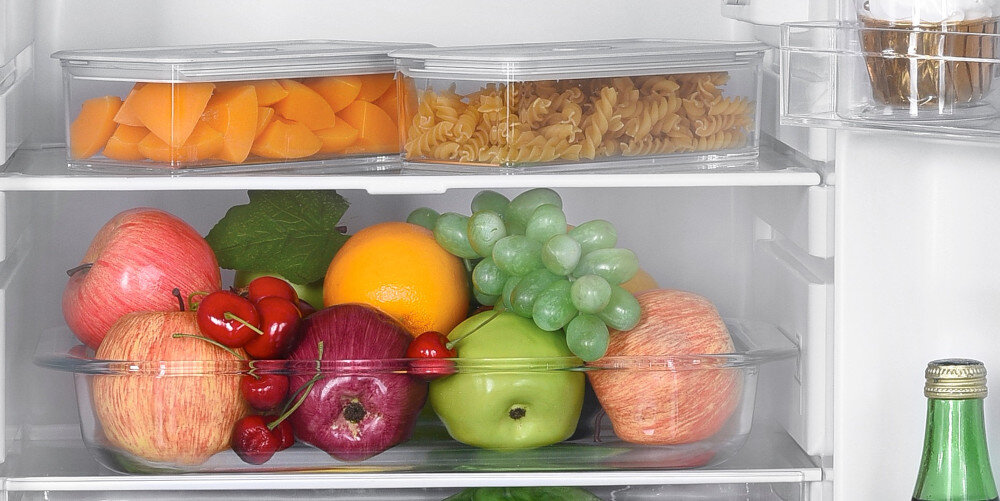 LODÓWKA LIN LI-EF1-14 BIAŁA szklane półki wytrzymałe