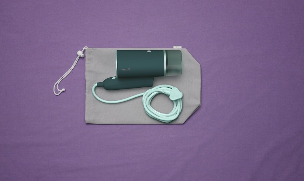 Philips Seria 3000 Ręczny steamer w pokrowcu, do podróży i w domu