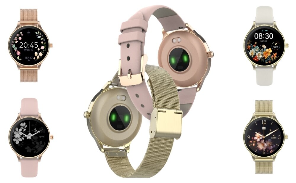 Smartwatch FOREVER Velora SB-306 personalizacja paski dwa tarcza wyglad