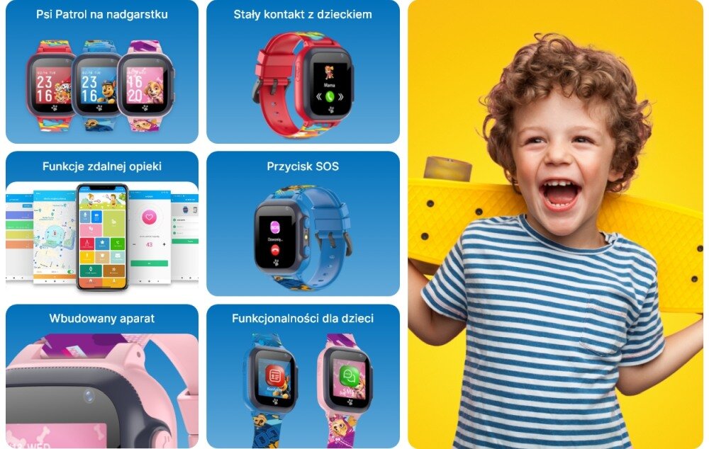 Smartwatch FOREVER KW-60 towarzysz relacje gadżet bezpieczeństwo odległość łączność