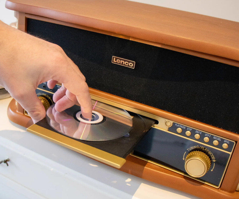 Gramofon LENCO TCD-2571WD WSZECHSTRONNOSC funkcje radio encoding
