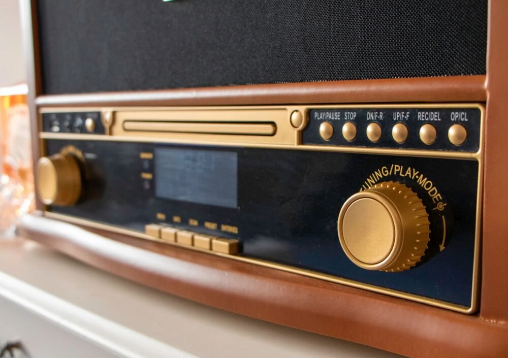 Gramofon LENCO TCD-2571WD automatyczne zatrzymywanie obsluga panel