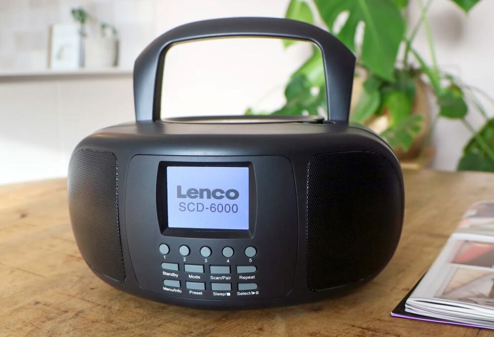 Radioodtwarzacz LENCO SCD-6000BK plyty cd bluetooth technologie