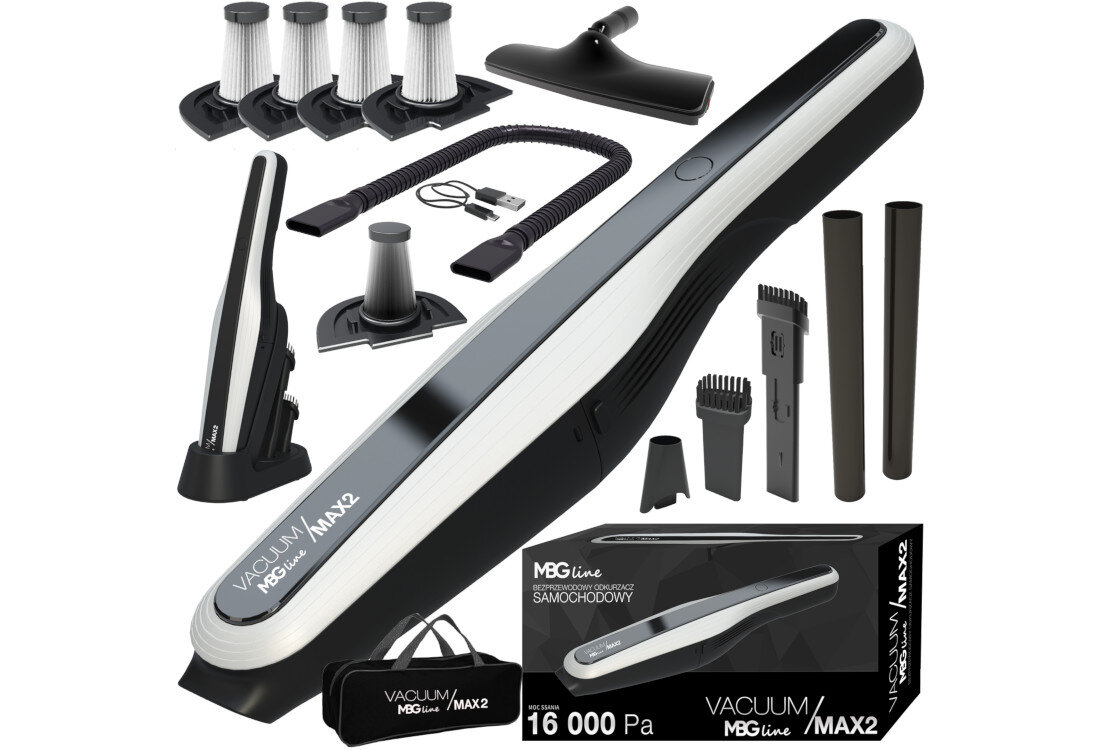 Odkurzacz ręczny MBG LINE Vacuum Max 2 zestaw akcesoria komplet wyposazenie