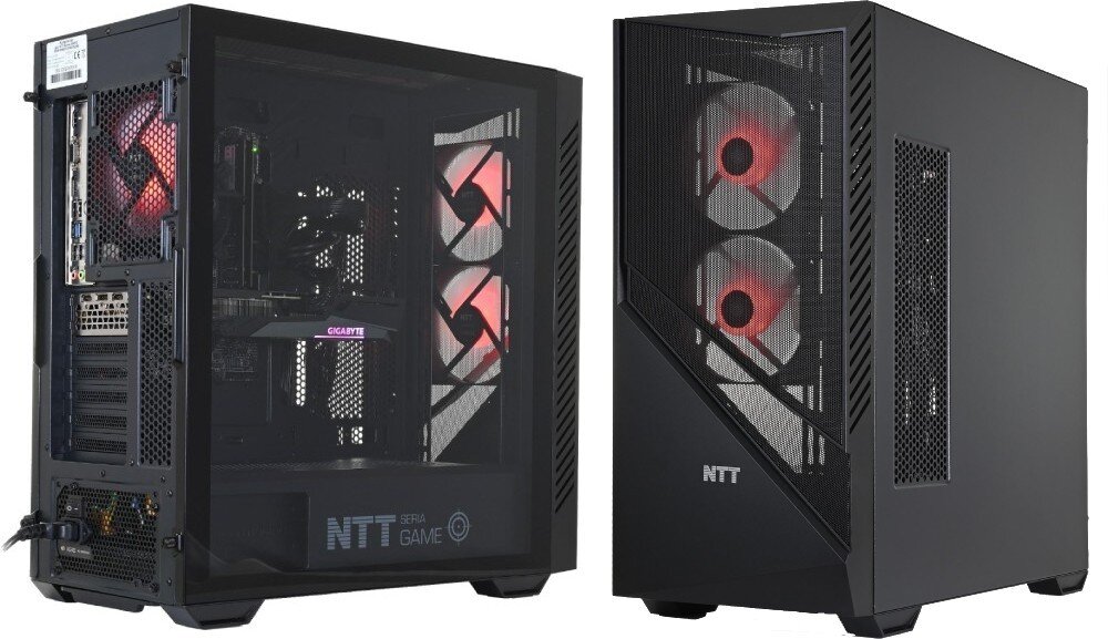 Komputer NTT Game Pro ZKG-I5G1650-TE24 i5-14400F 16GB RAM 1TB SSD GeForce GTX1650 Windows 11 Home porty złącza podłączenie