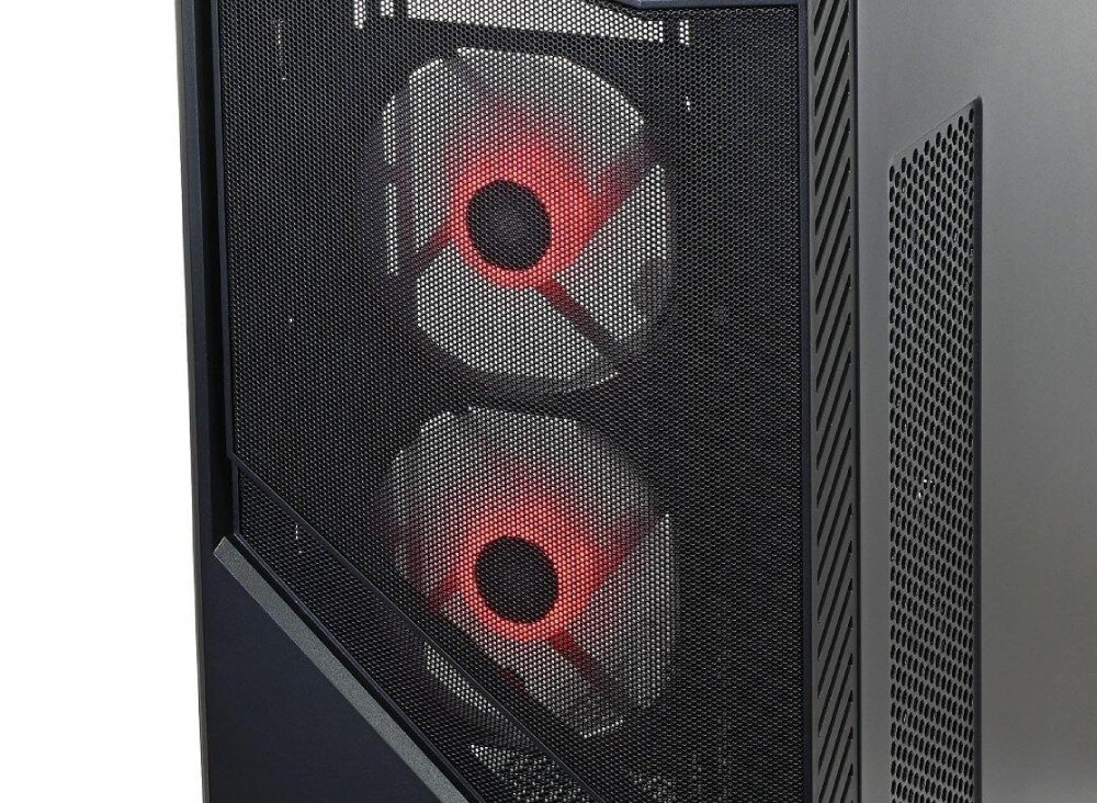 Komputer NTT Game Pro ZKG-I5R3050-TE24 i5-14400F 16GB RAM 1TB SSD GeForce RTX3050 Windows 11 Home chłodzenie temperatura wentylatory przeźroczysty bok