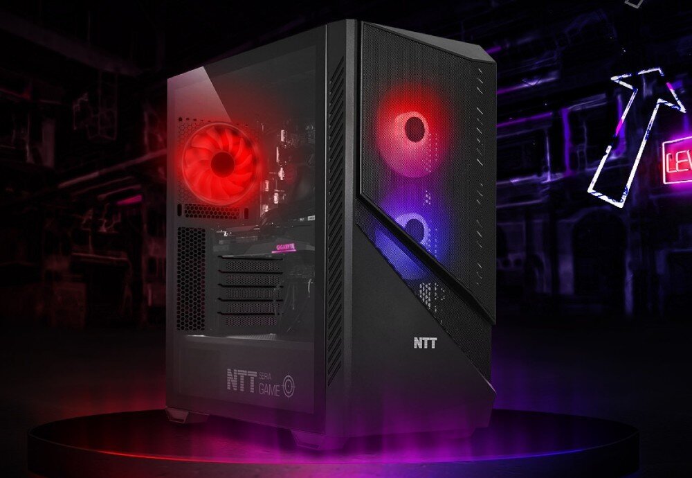 Komputer NTT Game Pro ZKG-I5G1660-TE24 i5-14400F 16GB RAM 1TB SSD GeForce GTX1660 Windows 11 Home wygląd obudowa