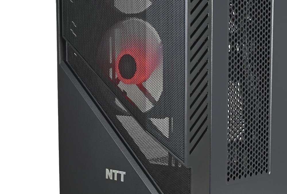 Komputer NTT Game Pro ZKG-I5G1660-TE24 i5-14400F 16GB RAM 1TB SSD GeForce GTX1660 Windows 11 Home wentylatory RGB chłodzenie temperatura przeźroczysty bok