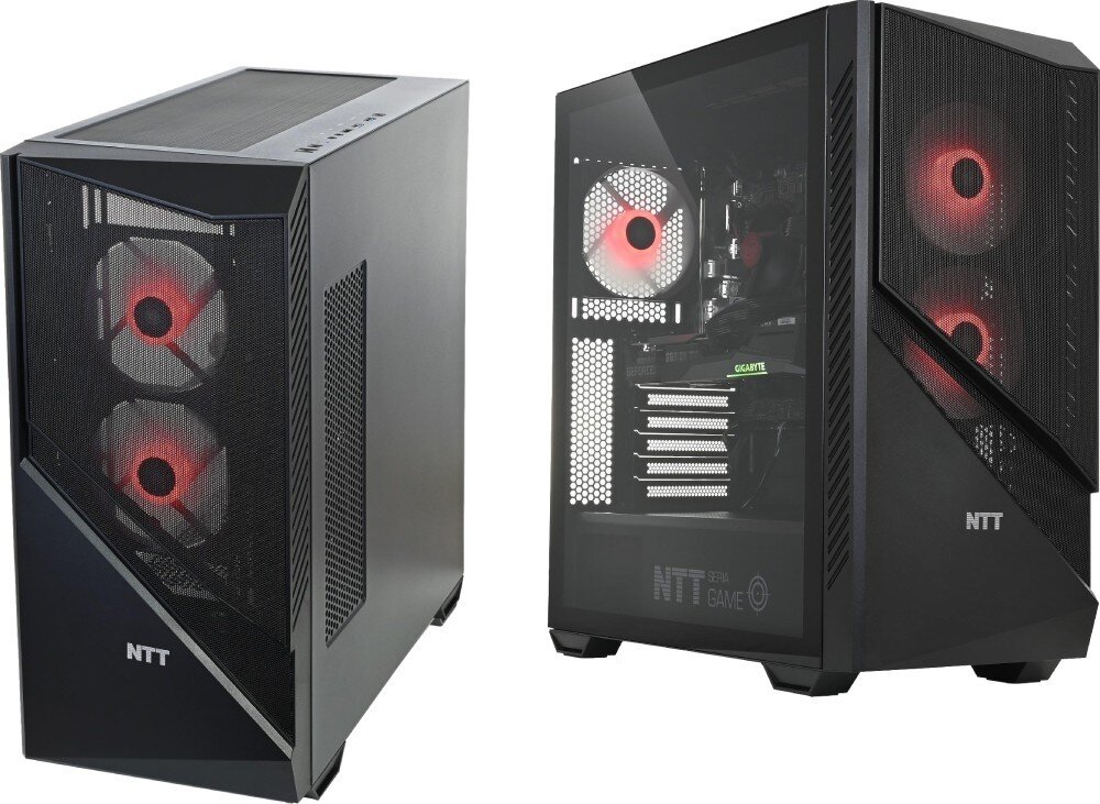 Komputer NTT Game Pro ZKG-I5G1660-TE24 i5-14400F 16GB RAM 1TB SSD GeForce GTX1660 Windows 11 Home porty złącza gniazda