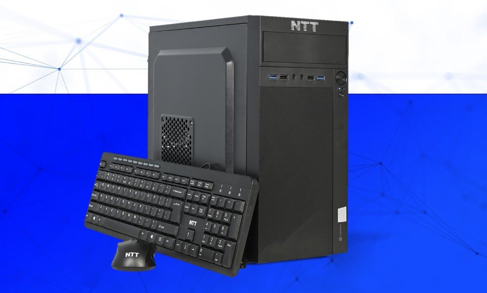 Komputer NTT Desk ZKO-I3G14H610-T24 i3-14100 16GB RAM 1TB SSD Windows 11 Home wygląd obudowa
