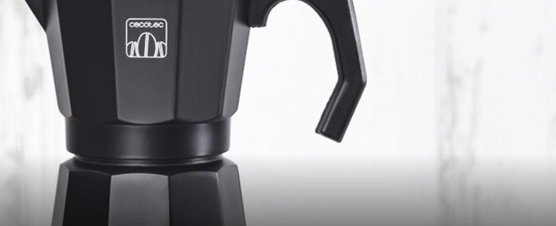 Kawiarka CECOTEC Moklassic 600 Czarny 300 ml Komfort użytkowania Ergonomiczny uchwyt bez obaw o przegrzanie dłoni