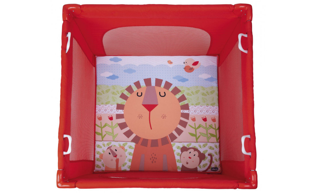 Kojec CHICCO Open Lion Czerwony Kolorowa mata stabilny wykonanie wysoka jakość materiały