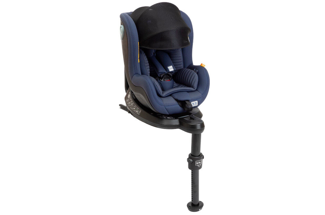 Fotelik samochodowy CHICCO Seat2Fit I-Size Air (0-18 kg) Grafitowy budka przeciwsłoneczna wykonanie przewiewna siatka ochronka