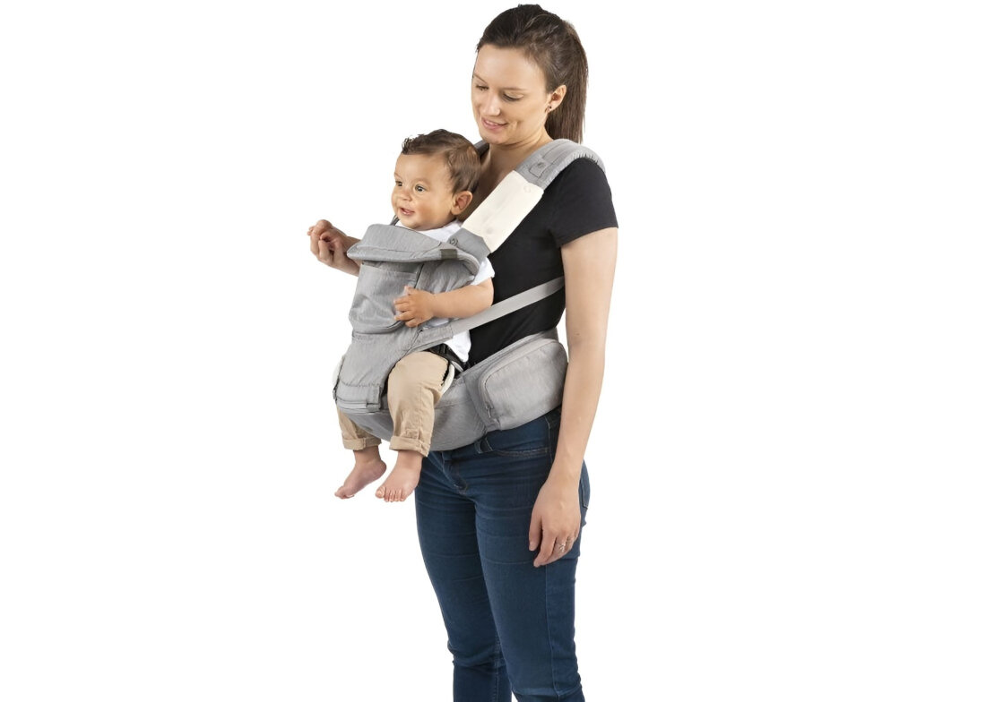 Nosidełko CHICCO Hip Seat Denim Wielopoziomowe noszenie 3 różne produkty wiele możliwości dwa elementy sztywna podstawa opcje