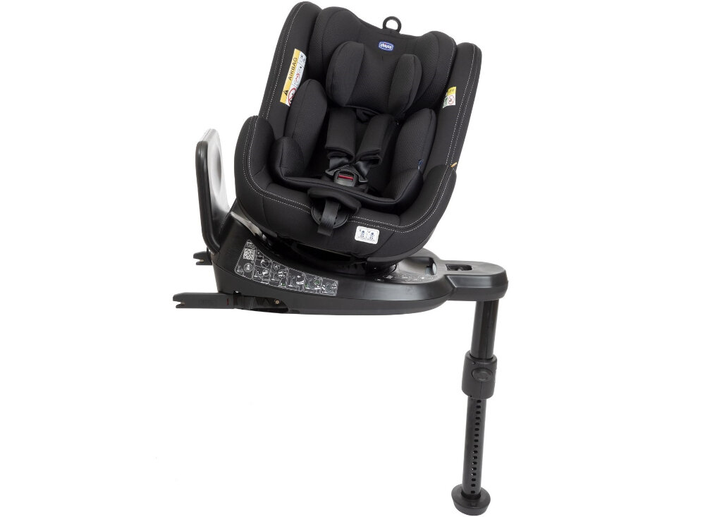 Fotelik samochodowy CHICCO Seat2Fit I-Size (0-18 kg) CzarnySystem obrotowy 360° wpinanie dziecko wyjmowanie zmiana pozycja