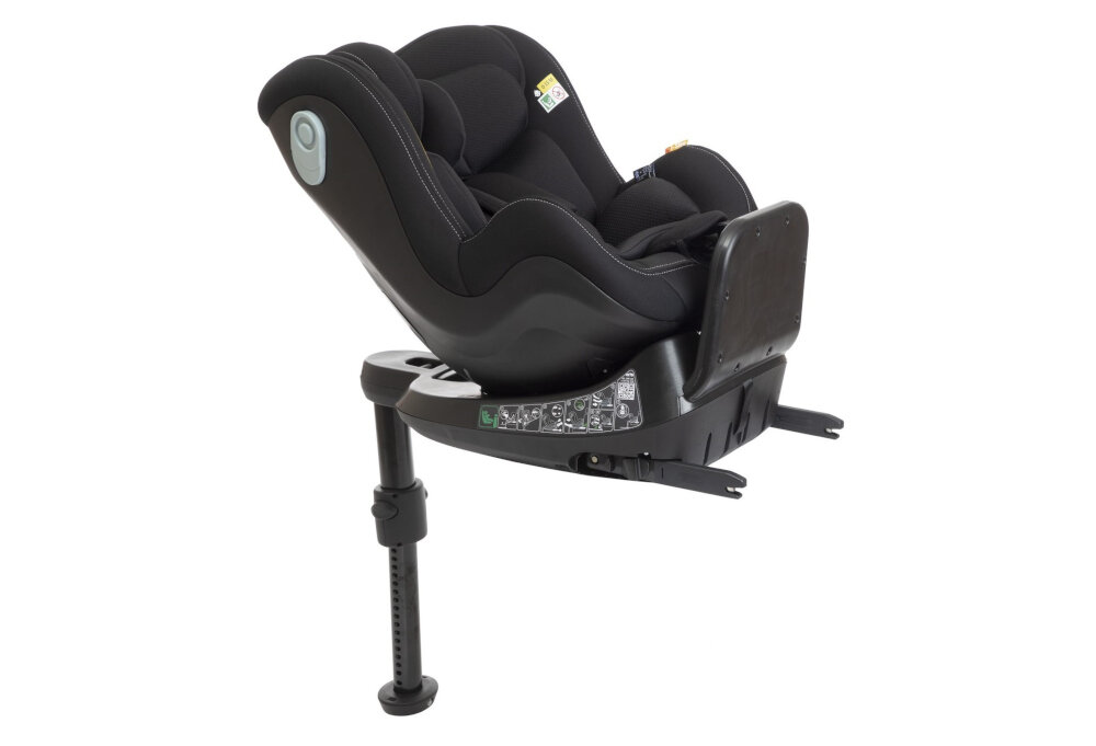 Fotelik samochodowy CHICCO Seat2Fit I-Size (0-18 kg) Czarny Czarny optymalna wentylacja System cyrkulacji powietrza kanały wentylacyjne pokrycie tapicerka redukcja pocenia