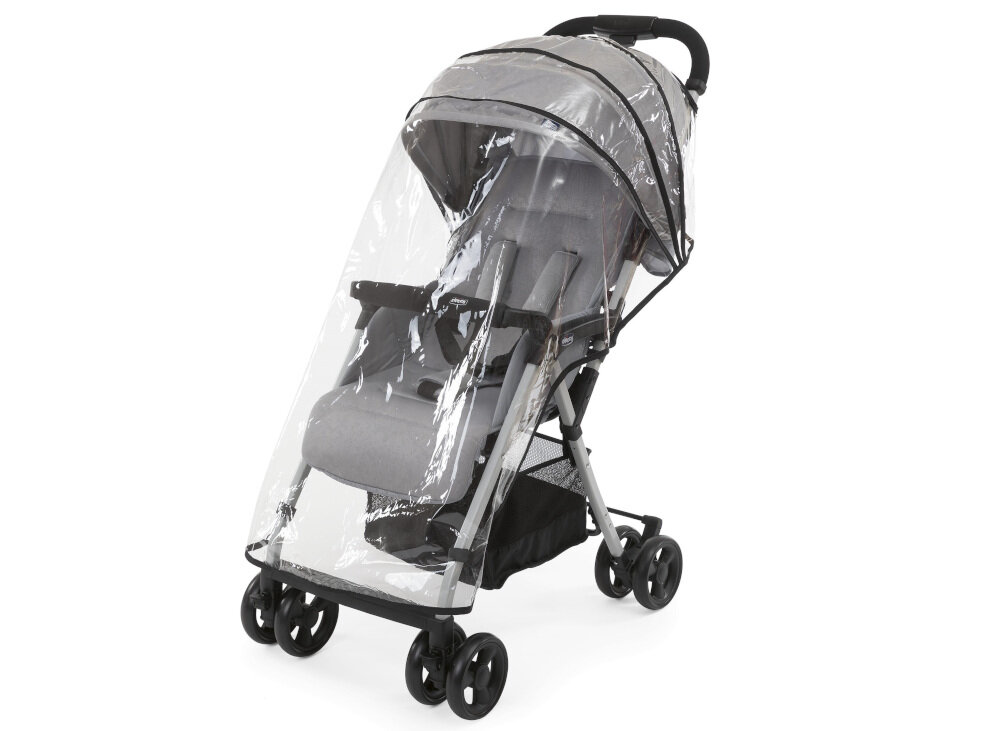 Wózek dziecięcy CHICCO Ohlala 3 Grey Mist Okrycie przeciwdeszczowe wodoodporny ochrona materiał wykonanie 
