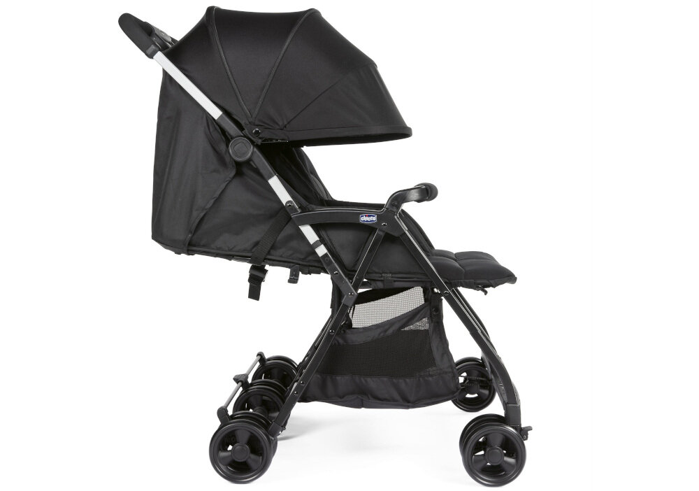Wózek dziecięcy CHICCO Ohlala Twin Czarny dopasowanie potrzeby regulowane podnóżki rozkładane siedziska wygoda komfort spacer