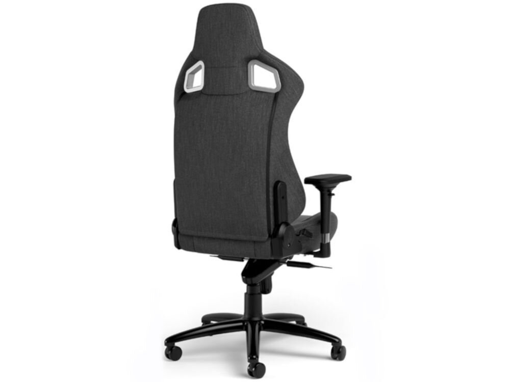 Fotel NOBLECHAIRS Epic TX Antracynt prezentacja fotela od tyłu na białym tle podnośnik gazowy klasy 4 i maksymalne obciążenie 120 kg
