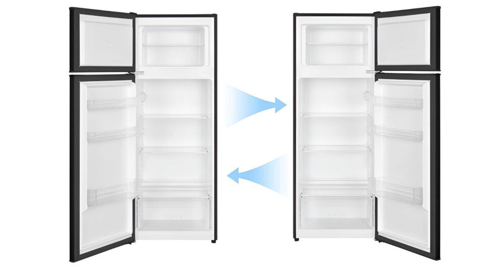 LODÓWKA SMITH&BROWN SFTF-211-BE3 zmiana kierunku otwierania drzwi lewo prawo