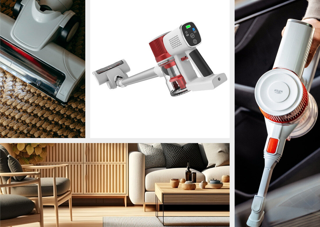 Odkurzacz ADLER AD 7051 Wygodne sprzątanie bez kabli